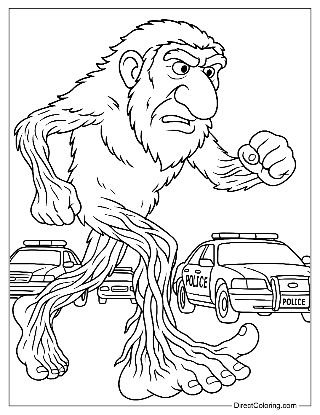 Brr Brr Patapim Running Coloring Page